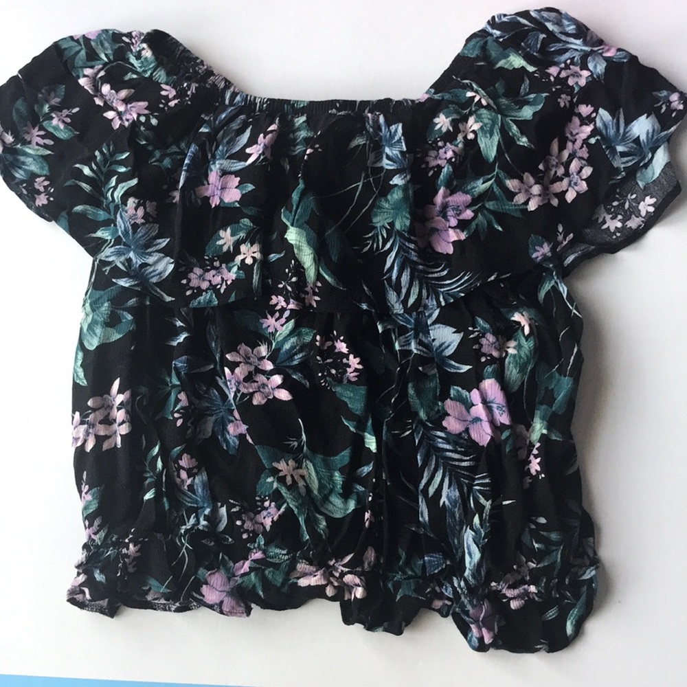 Cold Shoulder floral top